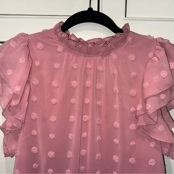 Entro Pink Ruffle Sleeve Dress - Picture 4 of 4